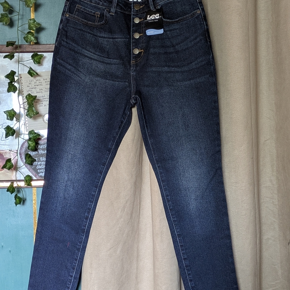Lee Women's High Rise Dark Indigo Jeans